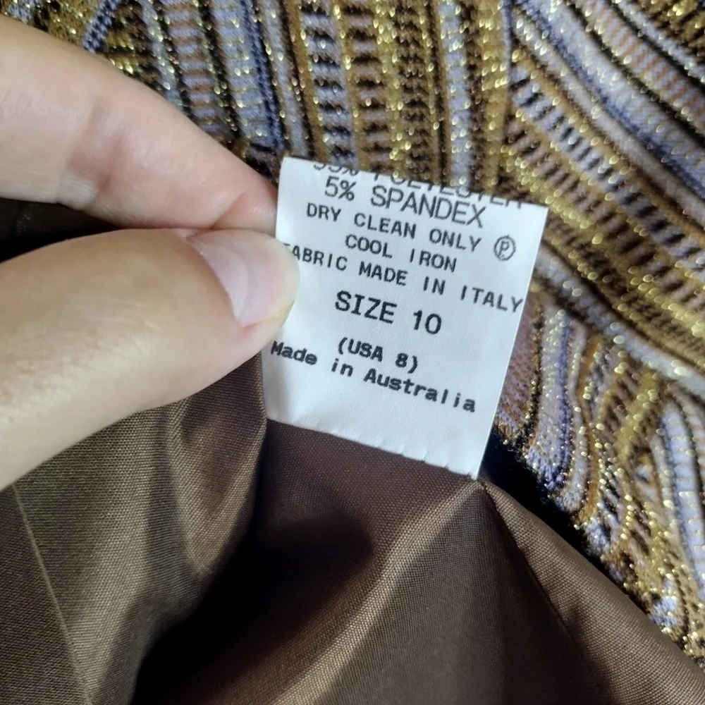 Scanlan & Theodore shimmery pencil skirt sz 8 - Picture 7 of 11